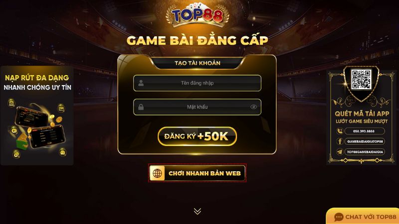 Bắn cá đổi thưởng mới nhất Top88 club